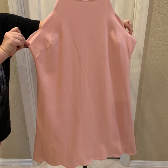 Love Ady Pink Scalloped Trim Shift Dress NEW 🌷🌸 - Picture 5 of 5